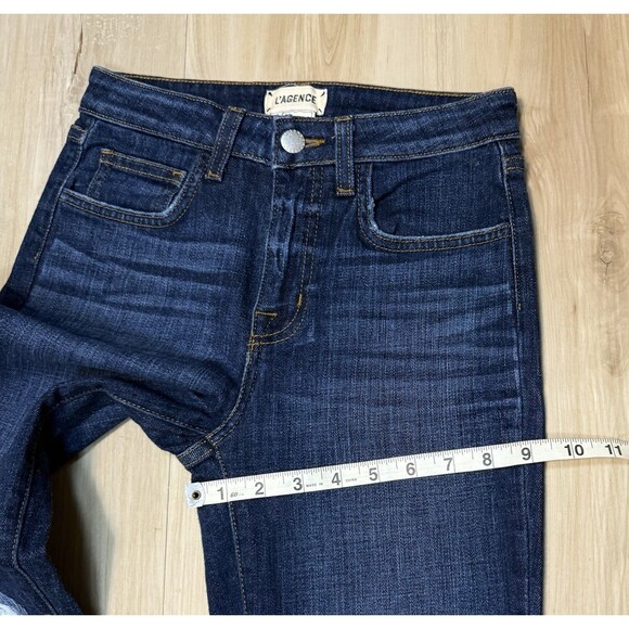 L'Agence Women's High Line Skinny Jean Hi Rise Cupertino Dark Stretch 24x27 - Picture 14 of 14